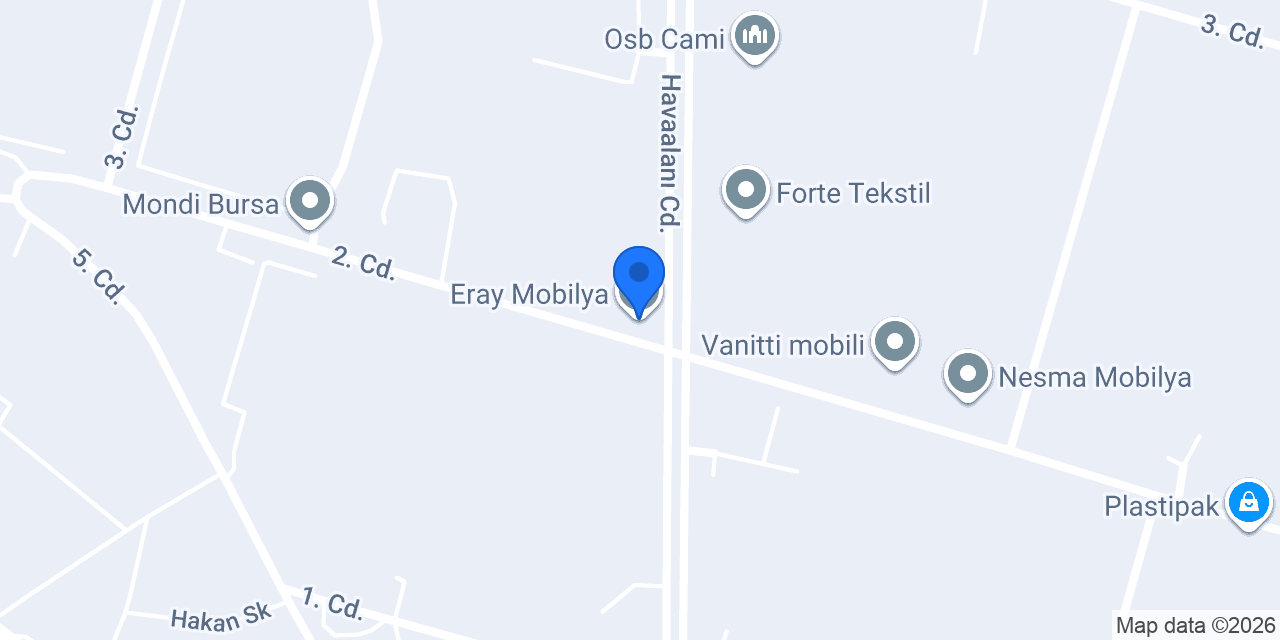 Eray Mobilya konumu