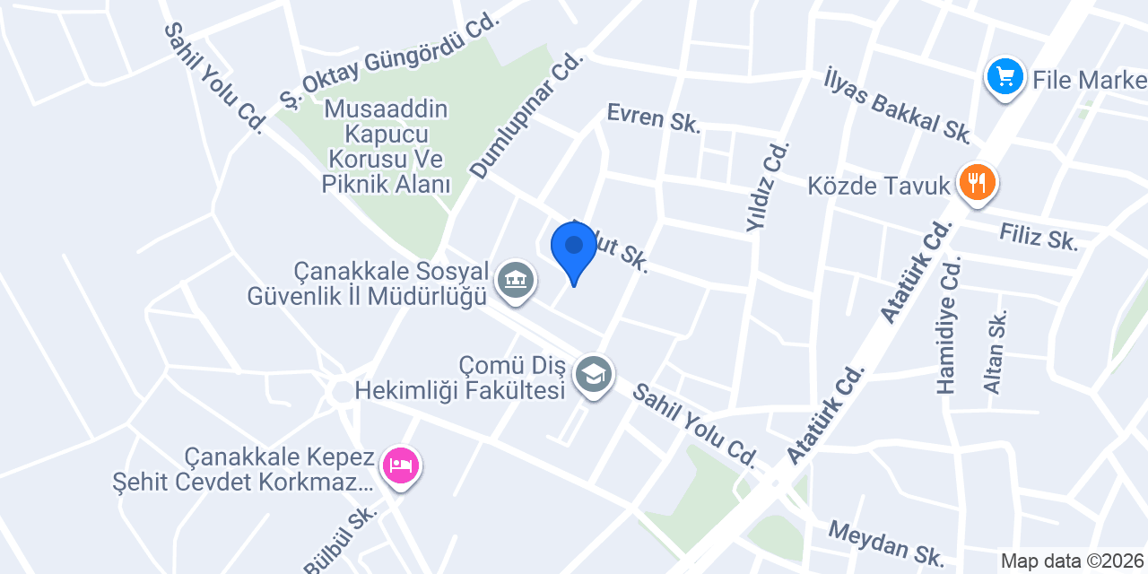 Tenedos Sahaf konumu