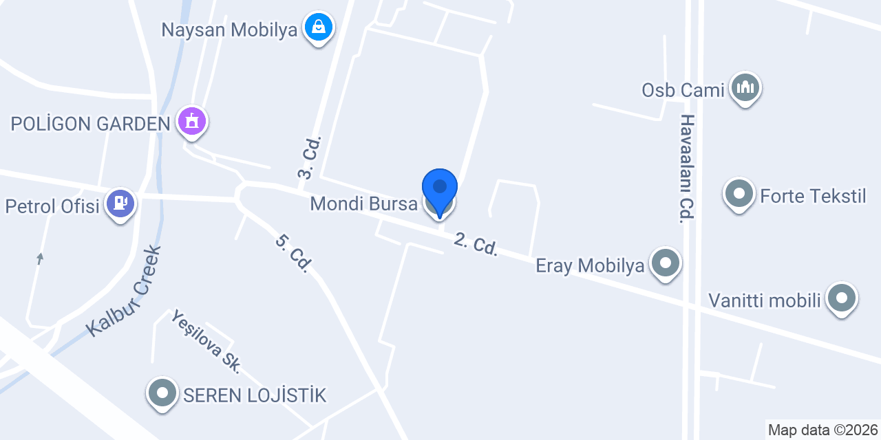 Mondi Bursa konumu
