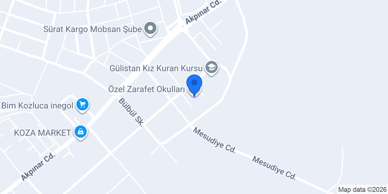 Özel Zarafet Okulları konumu