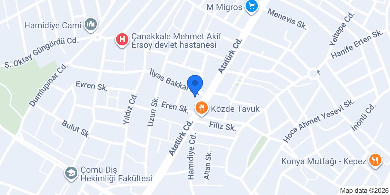 Demir Ekmek Fırını konumu