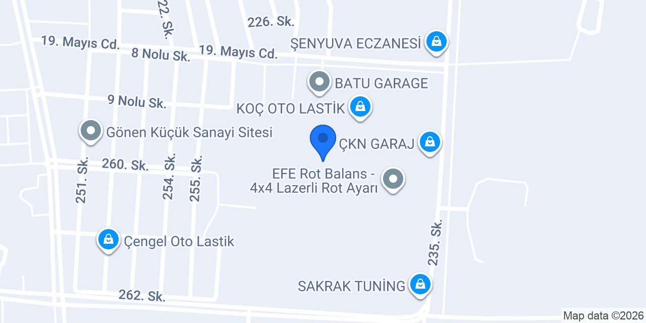 ÇELİK OTO GAZ konumu