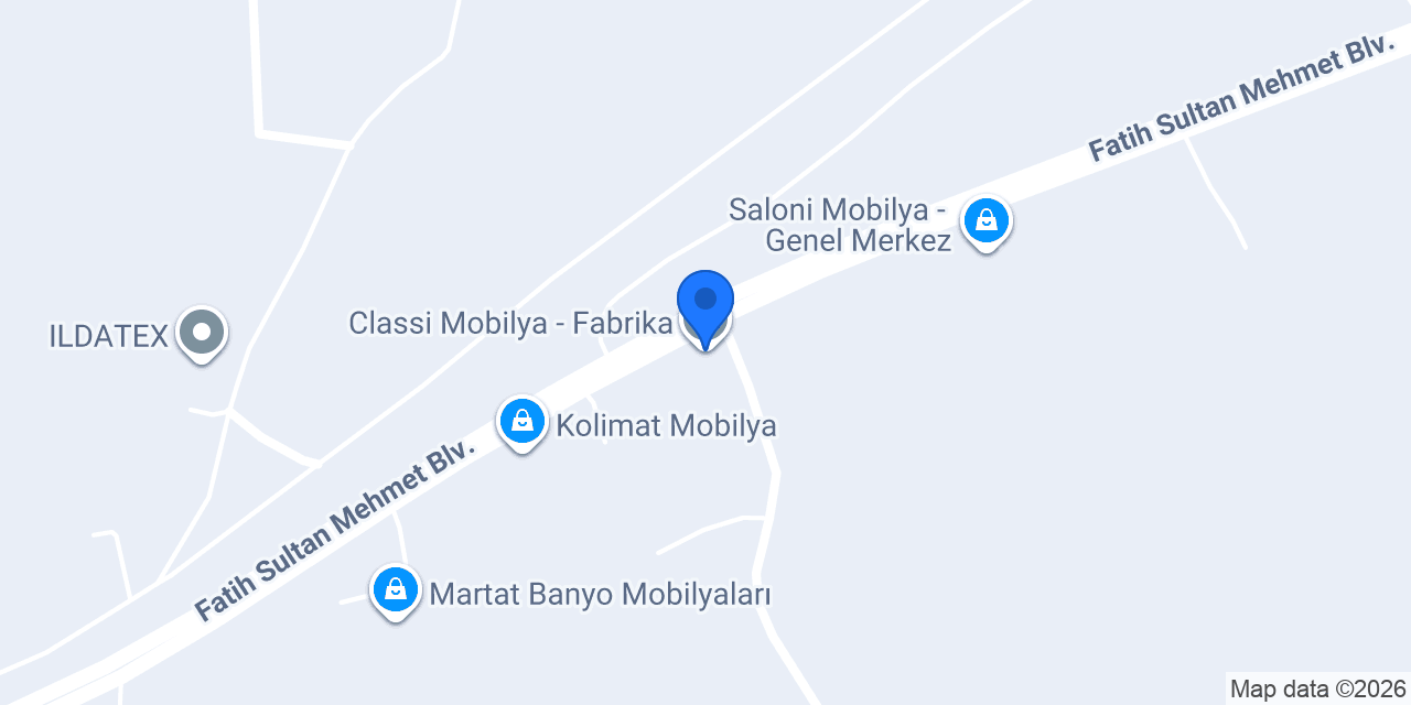 Classi Mobilya - Fabrika konumu