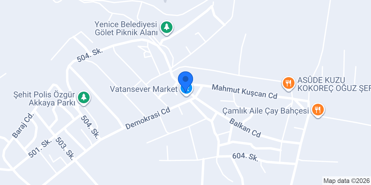 Piliç Market konumu