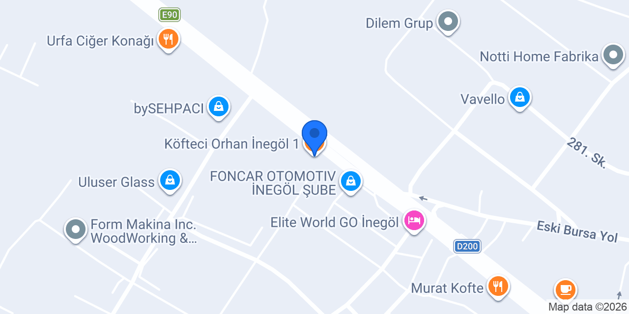 Köfteci Orhan İnegöl 1 konumu