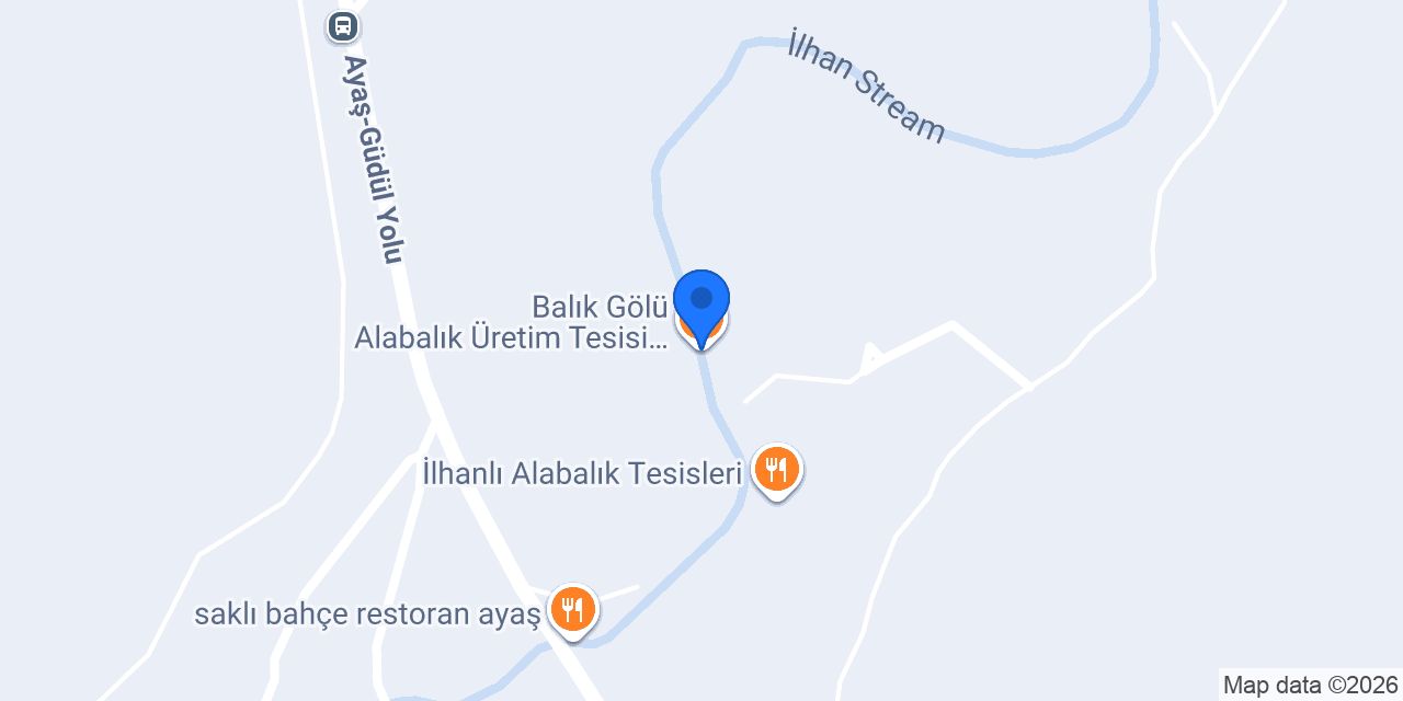 Balık Gölü Alabalık Üretim Tesisi-Artunç Alabalık konumu