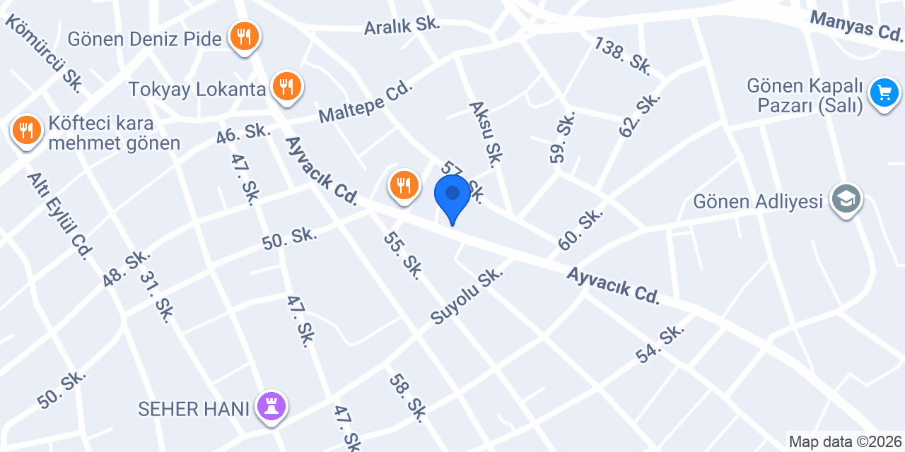 Çınar Akademi İlkokul konumu