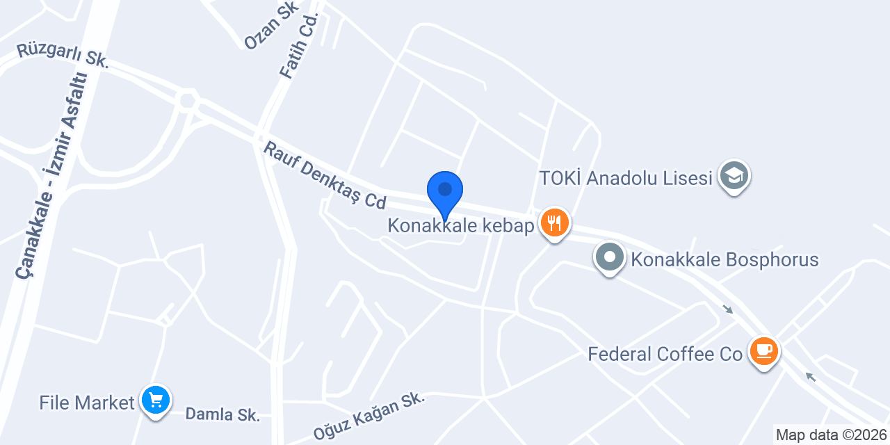 Ash kuaför çanakkale konumu