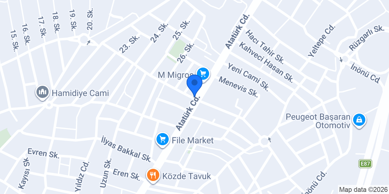 Balkabağım Pastanesi konumu