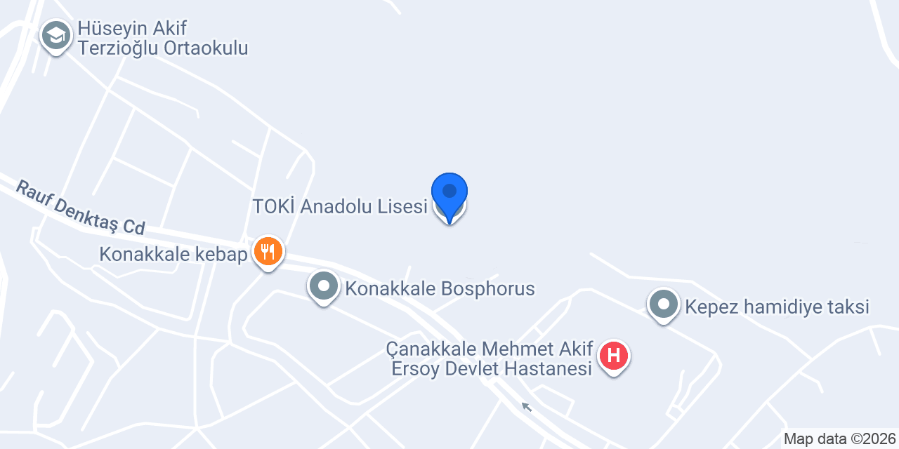 TOKİ Anadolu Lisesi konumu