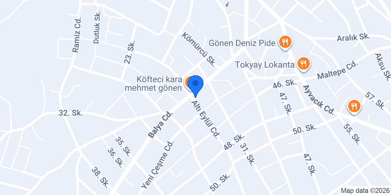 Çiğköfteci Ömer Usta konumu