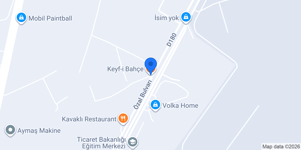 Keyf-i Bahçe konumu