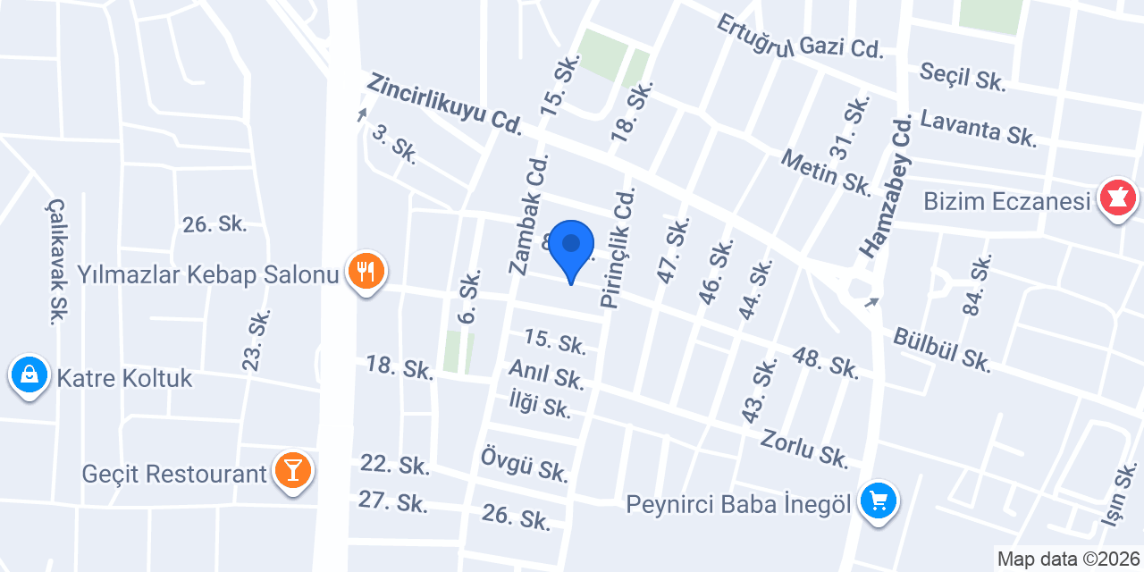Emir Oto Servis konumu