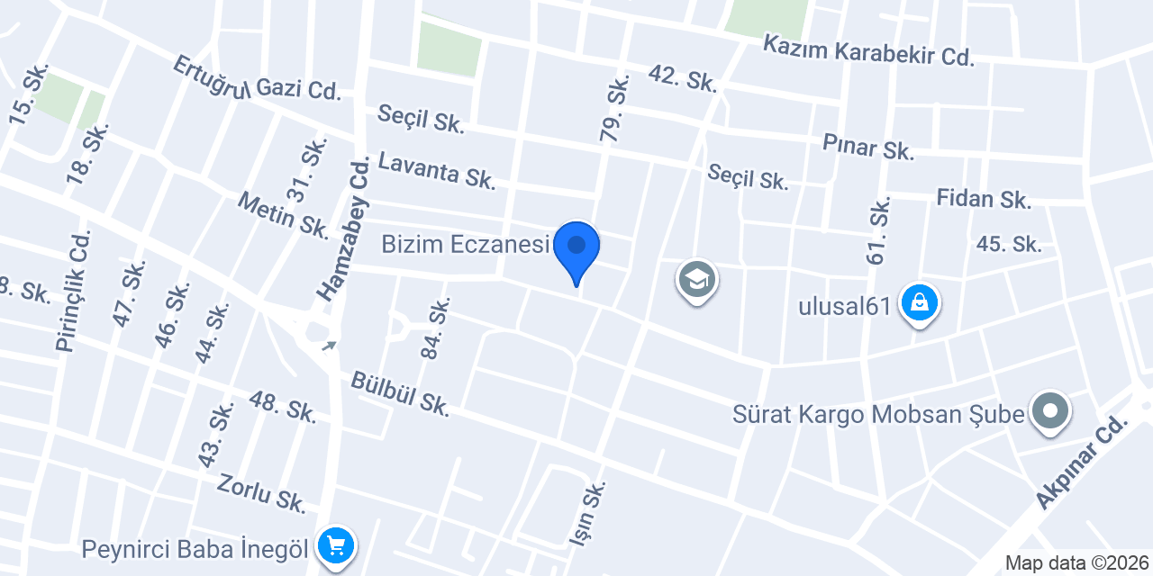 Zümrüt Eczanesi konumu