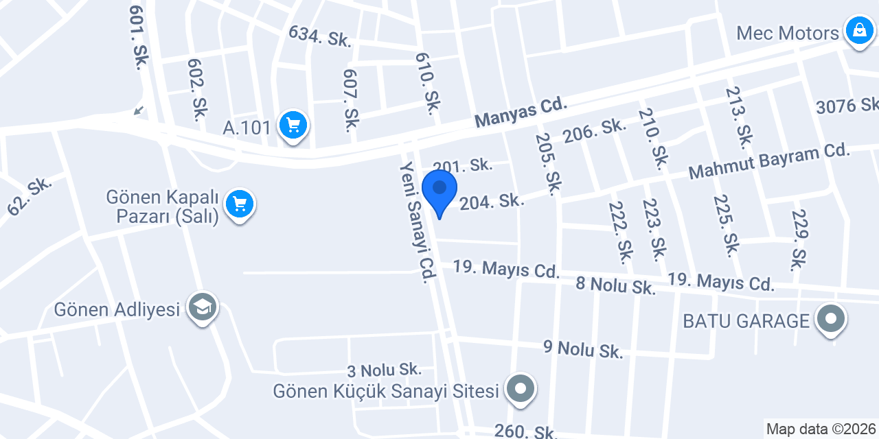 Anıl Yapı Market | Gönen konumu