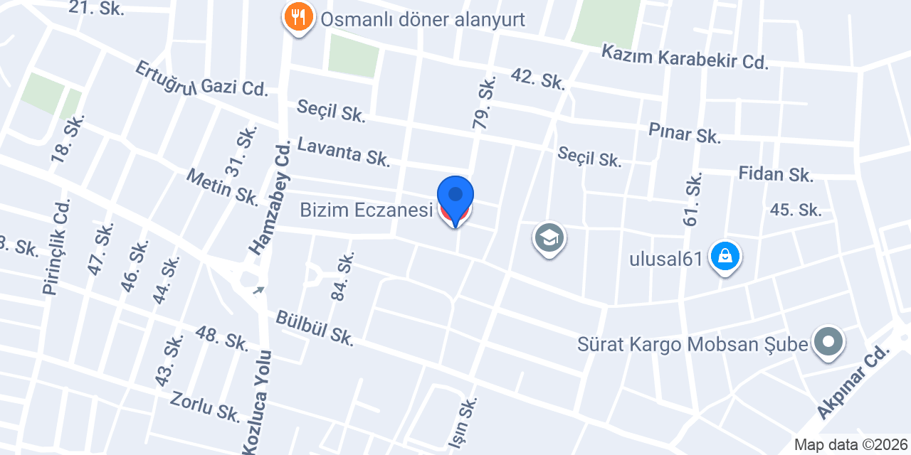 Bizim Eczanesi konumu
