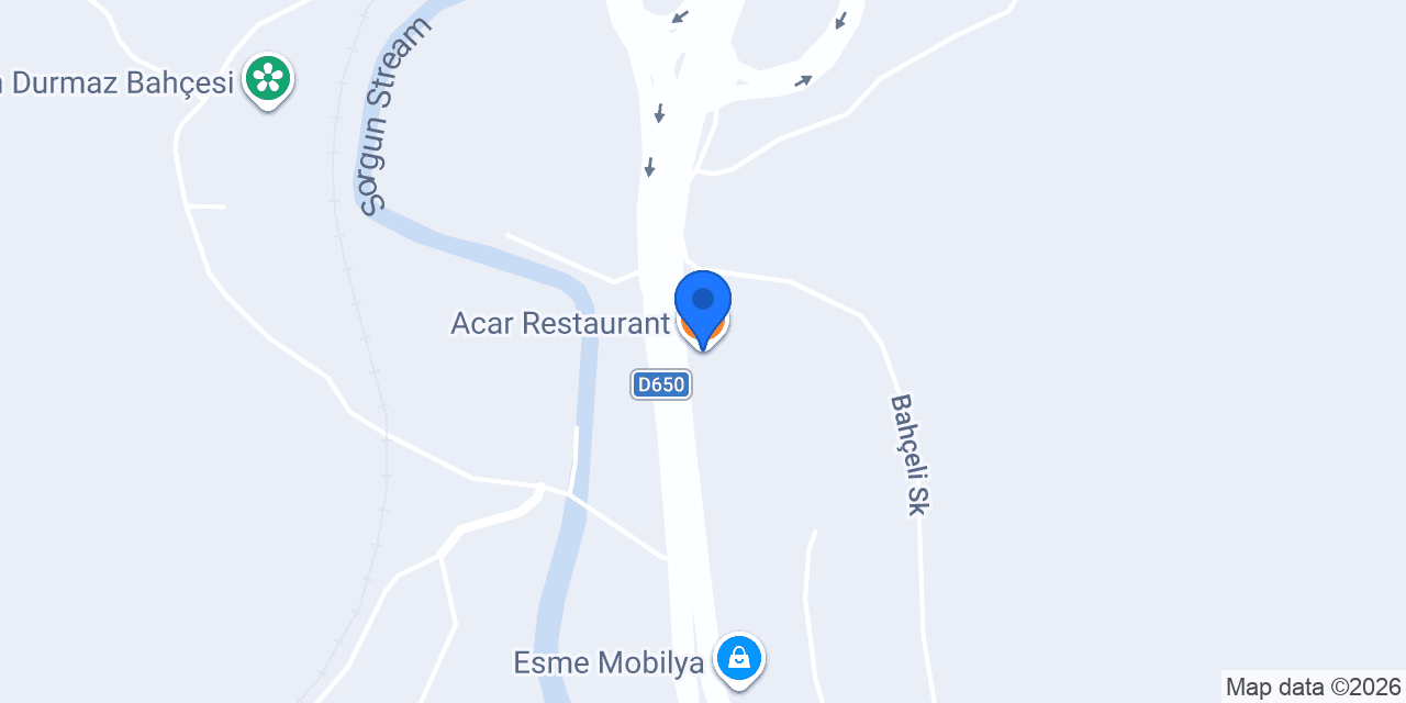 Acar Restaurant konumu
