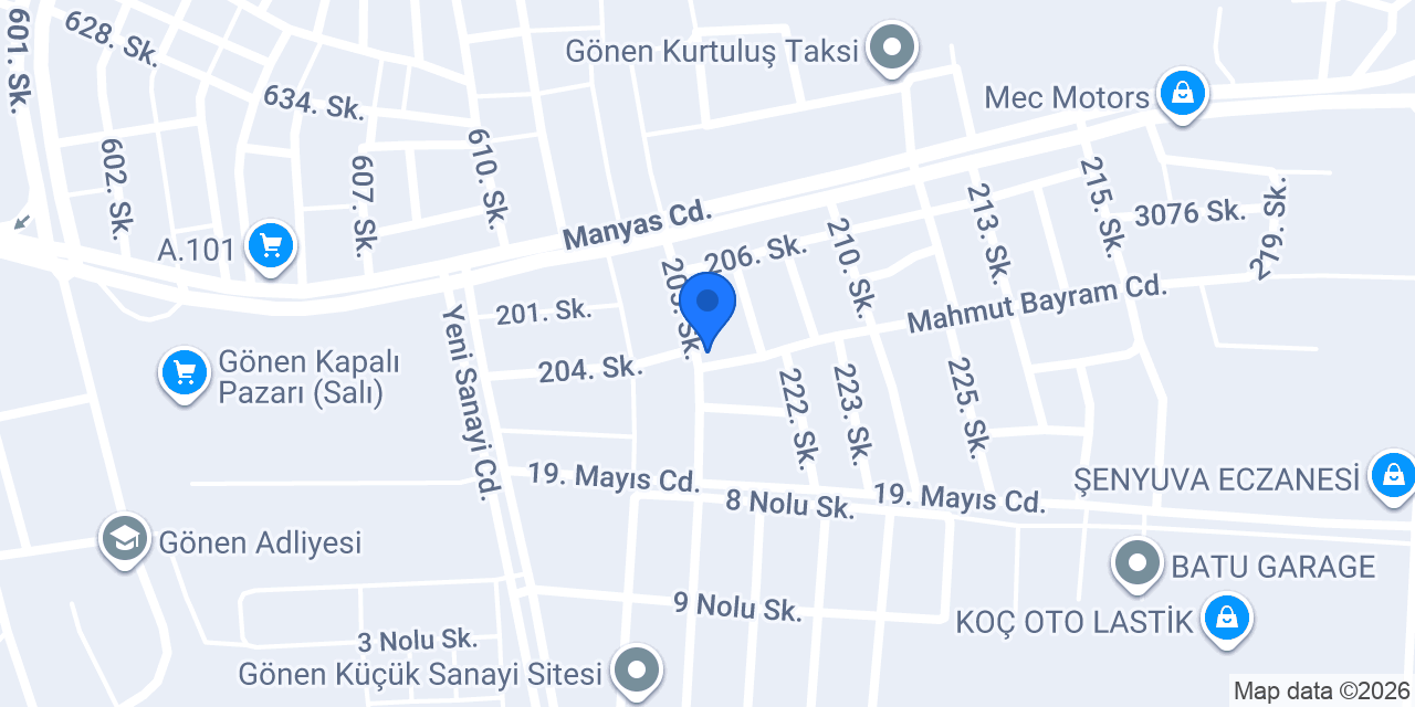 Kardelen Hali Yikama konumu