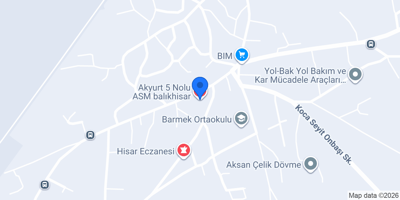 Akyurt 5 Nolu ASM balıkhisar konumu