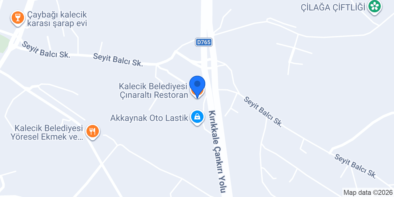 Kalecik Belediyesi Çınaraltı Restoran konumu