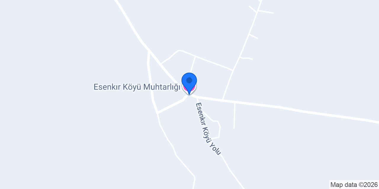 Esenkır Köyü Muhtarlığı konumu