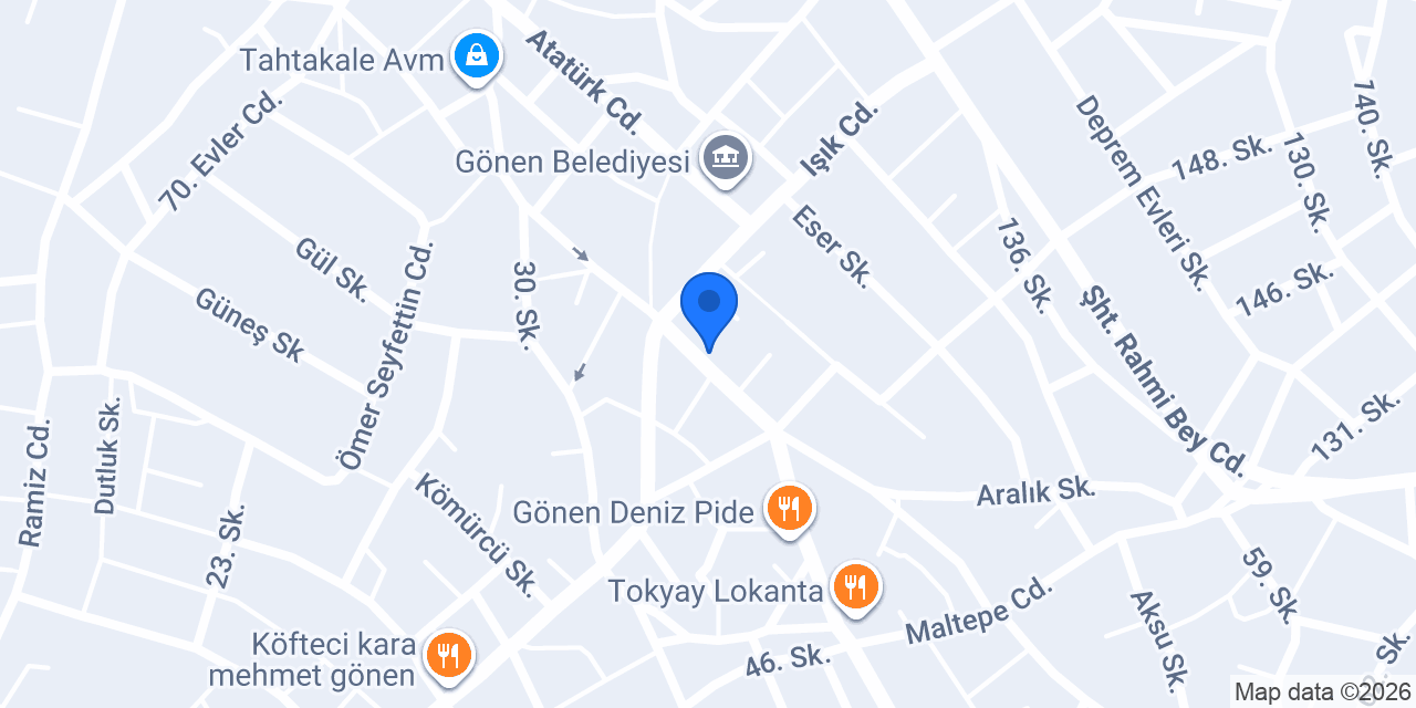 Elit yufka kafayıf konumu