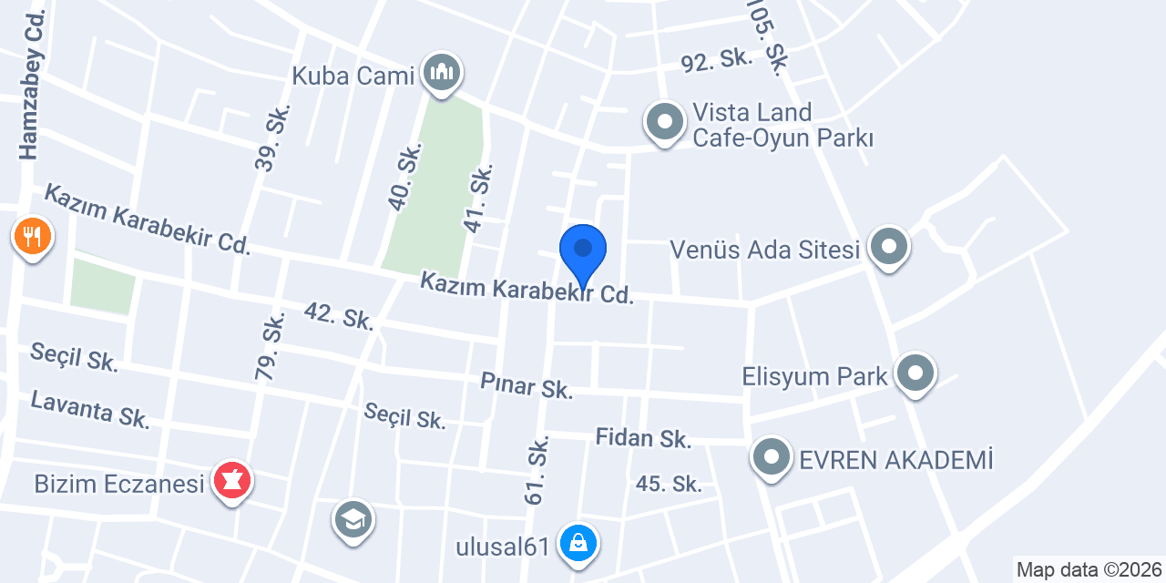 Gülmar market konumu