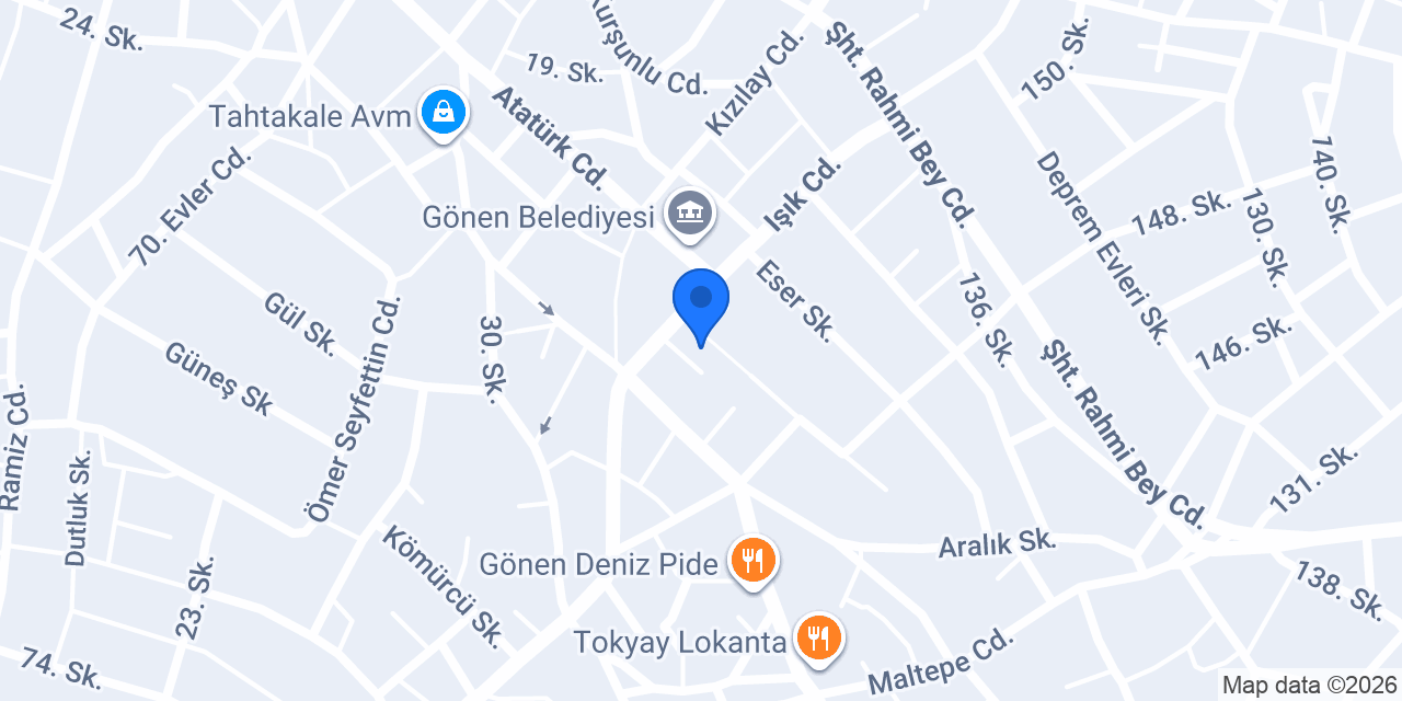 Gönen Halk Eğitimi Merkezi konumu