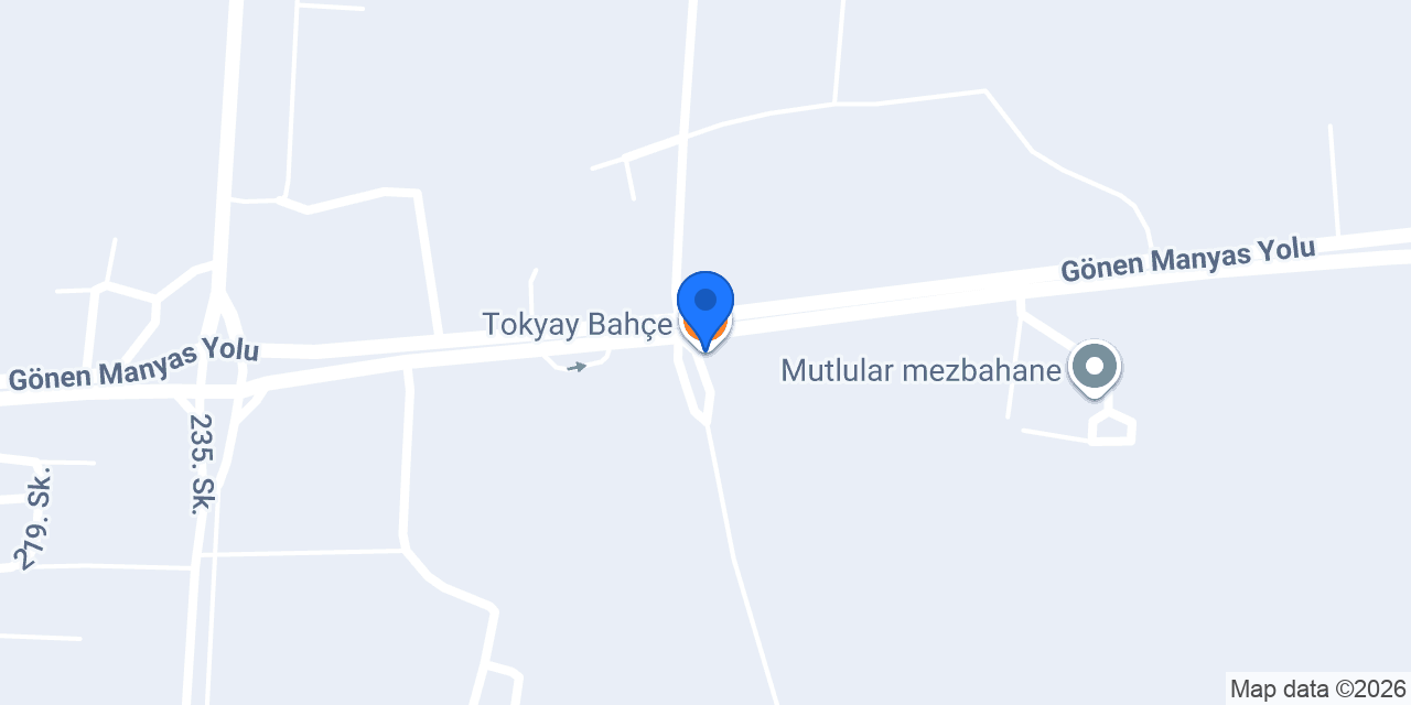 Tokyay Bahçe konumu