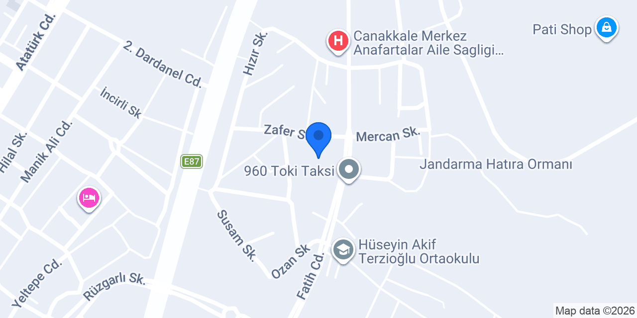 Hüseyin Akif Terzioğlu İlkokulu konumu