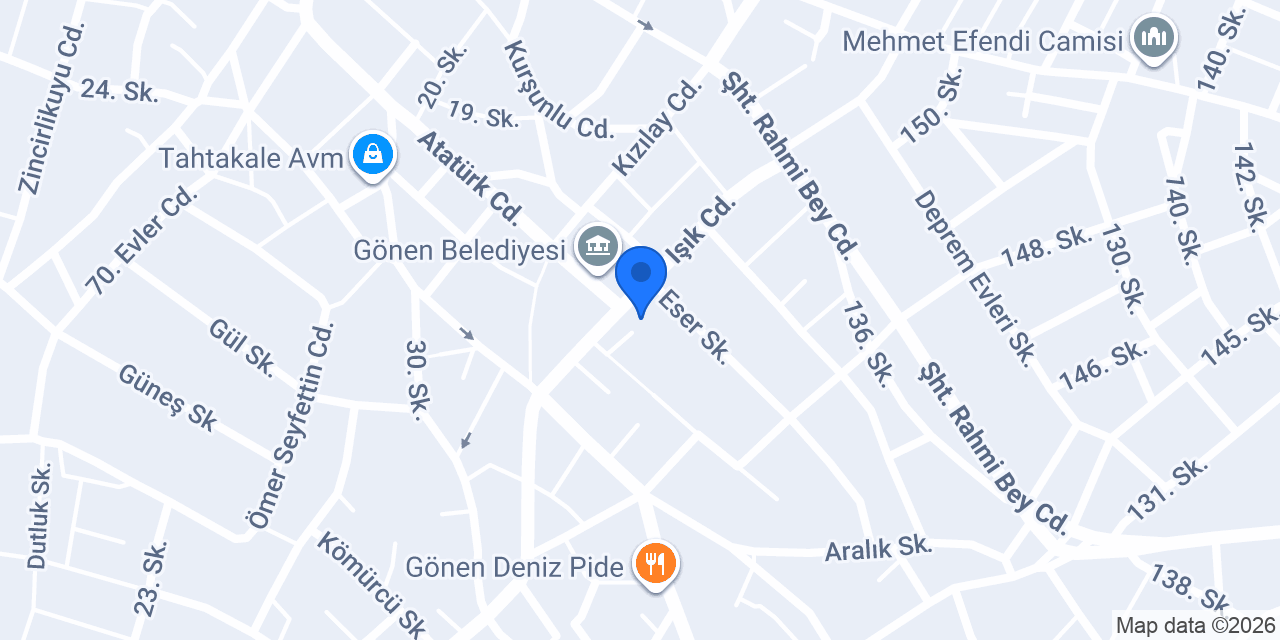 Tarkan İnşaat Gönen konumu