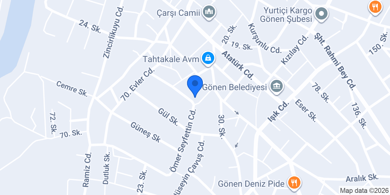 Çetintaş Teknik Servis konumu