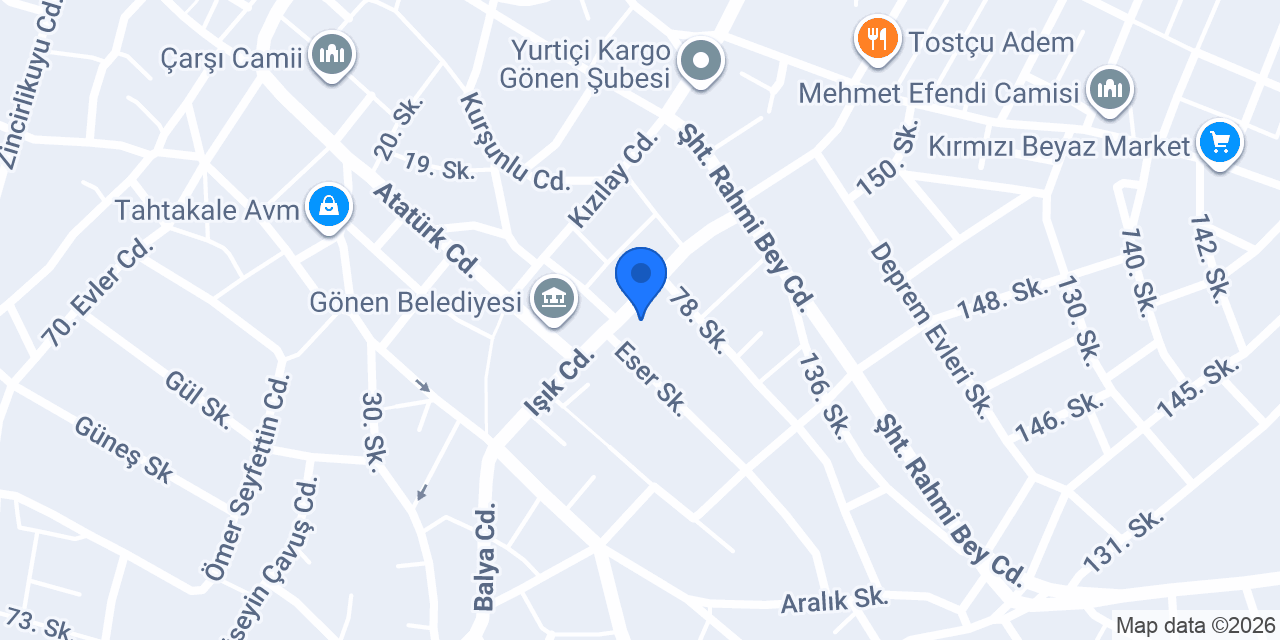 Gönvet Veteriner konumu
