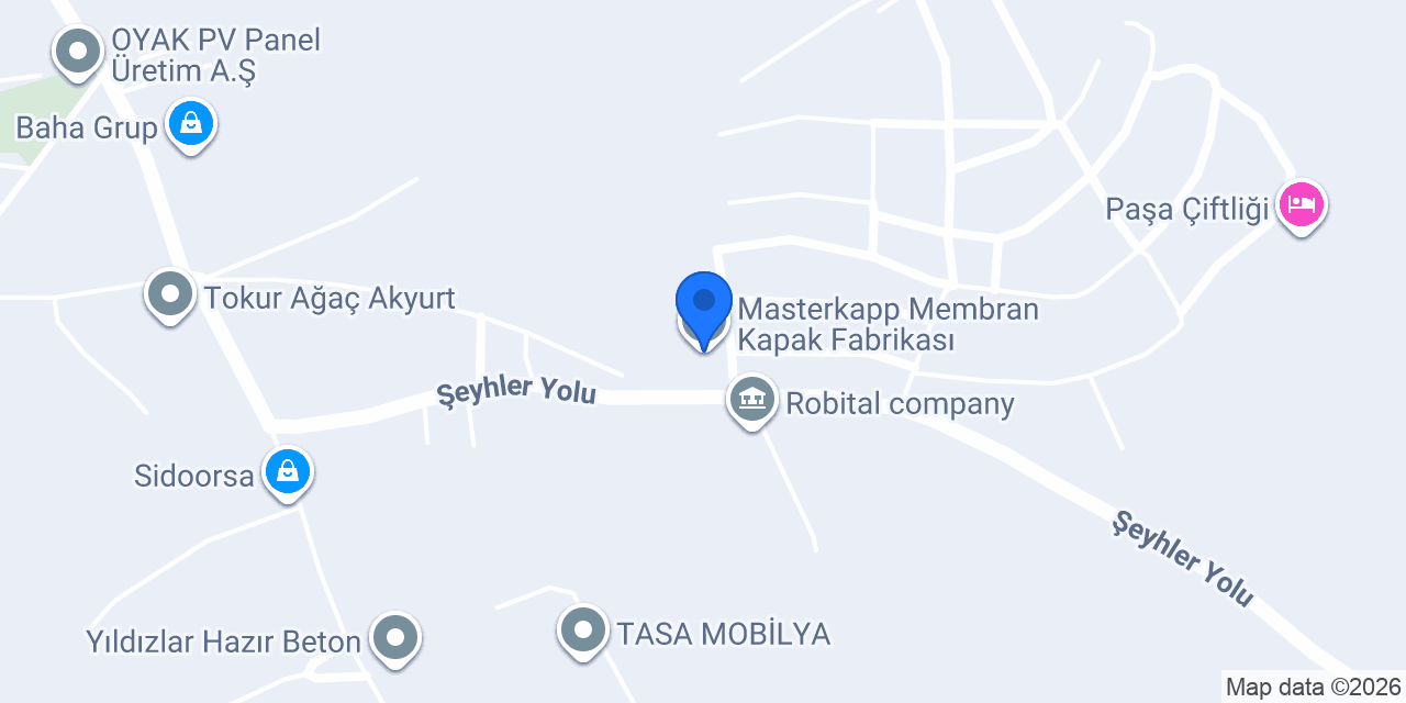 Masterkapp Membran Kapak Fabrikası konumu