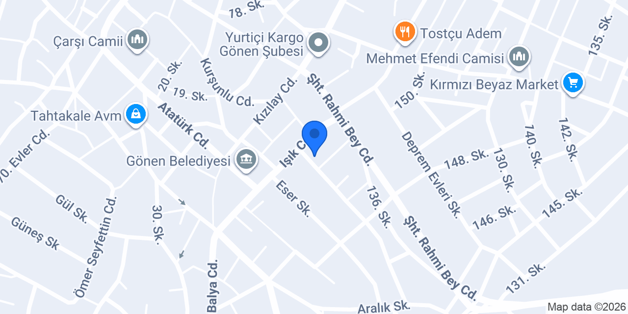 Özden Araç Kiralama konumu
