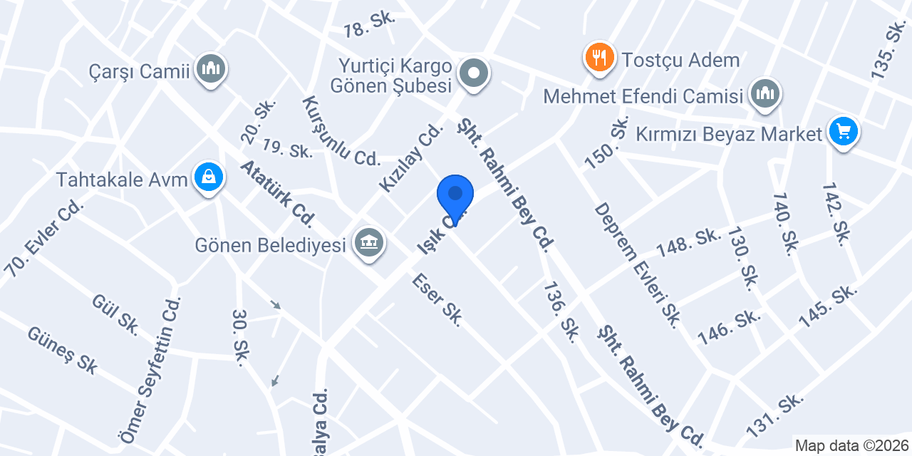 VATAN PİDE GÖNEN konumu