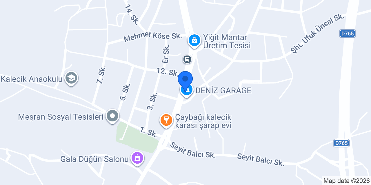 Yeni Un San. ve Tic. Ltd. Şti. konumu