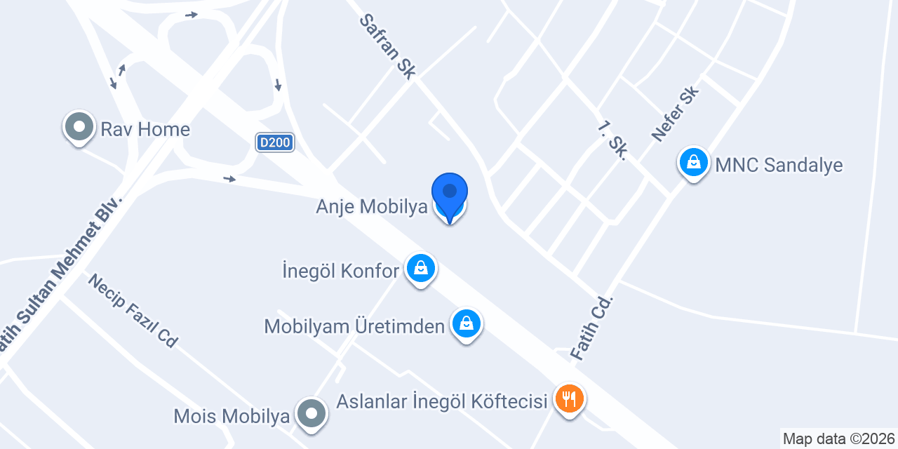 Anje Mobilya konumu