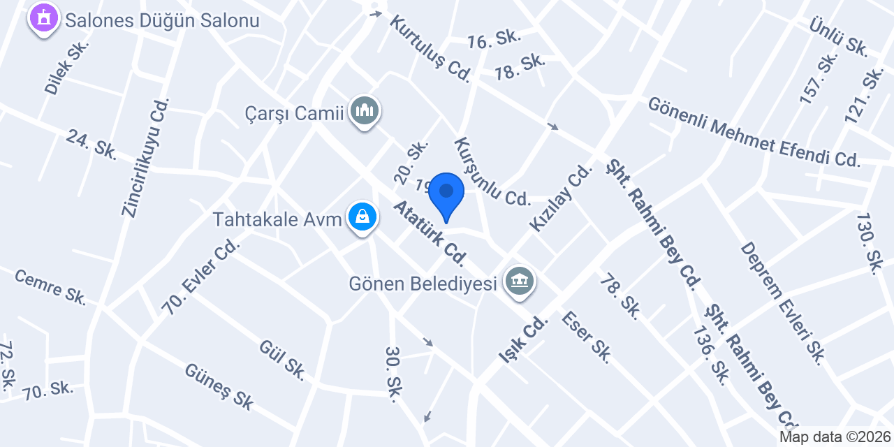 Zirek Hukuk Bürosu konumu