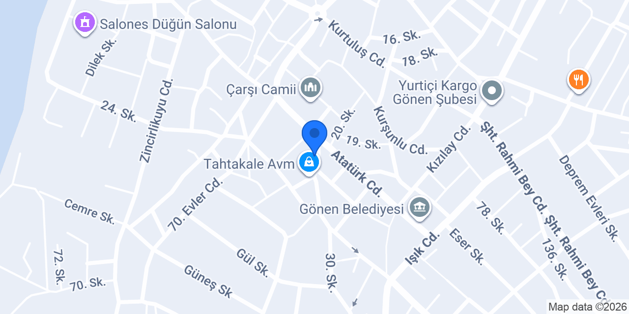 Enza Home Gönen konumu