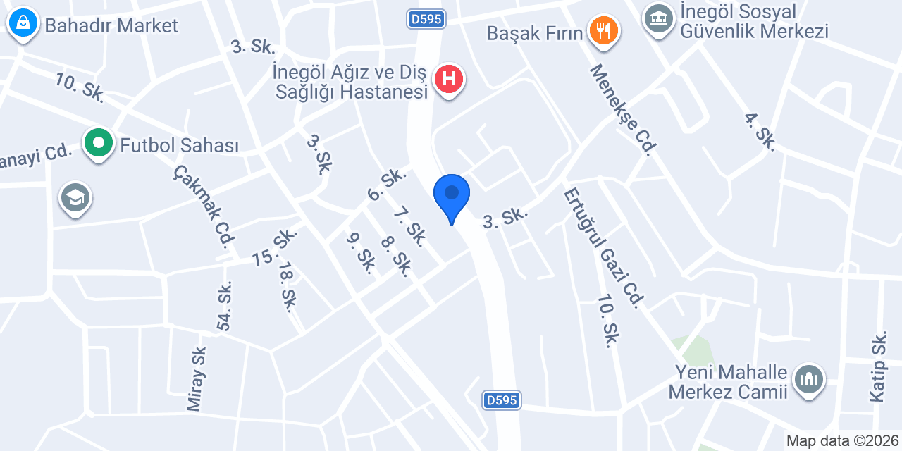 inegöl cam balkon sistemleri konumu