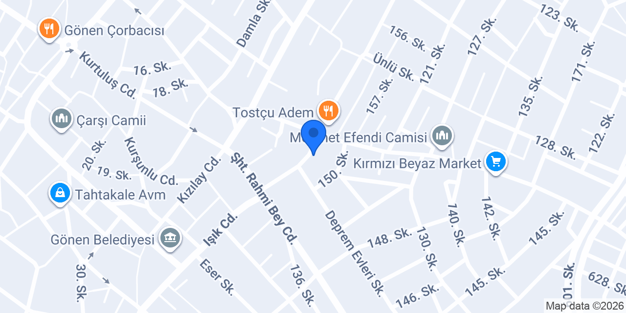 HANEDAN CAFE GÖNEN konumu