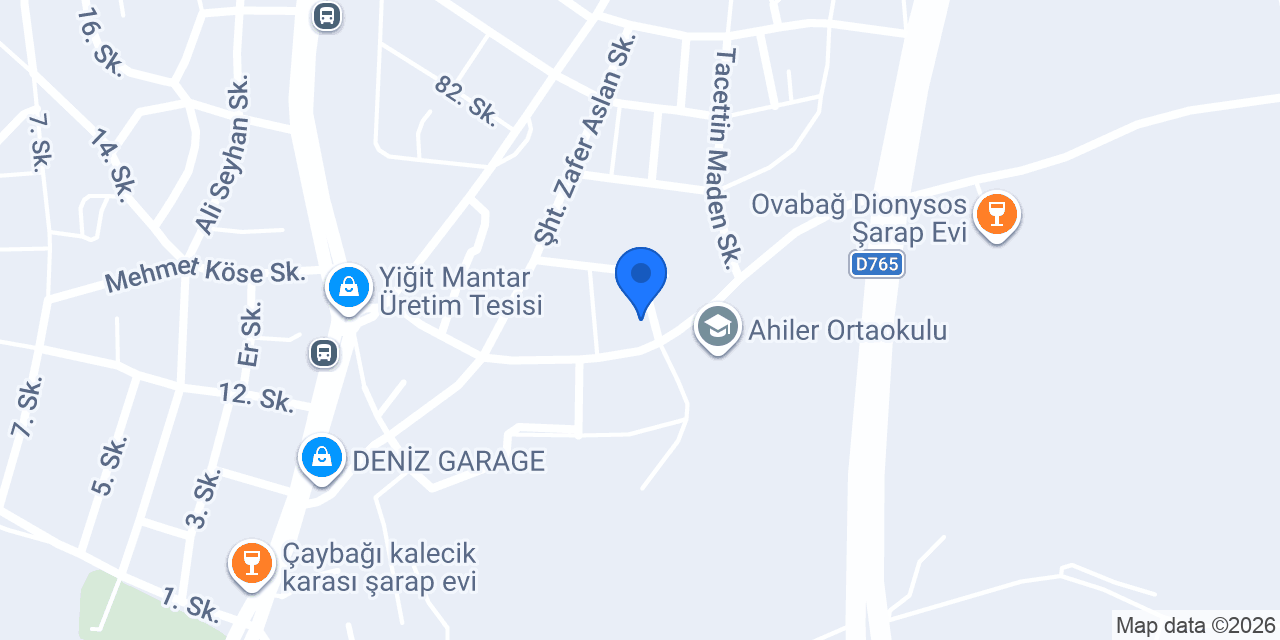 Ahiler İlköğretim Okulu konumu