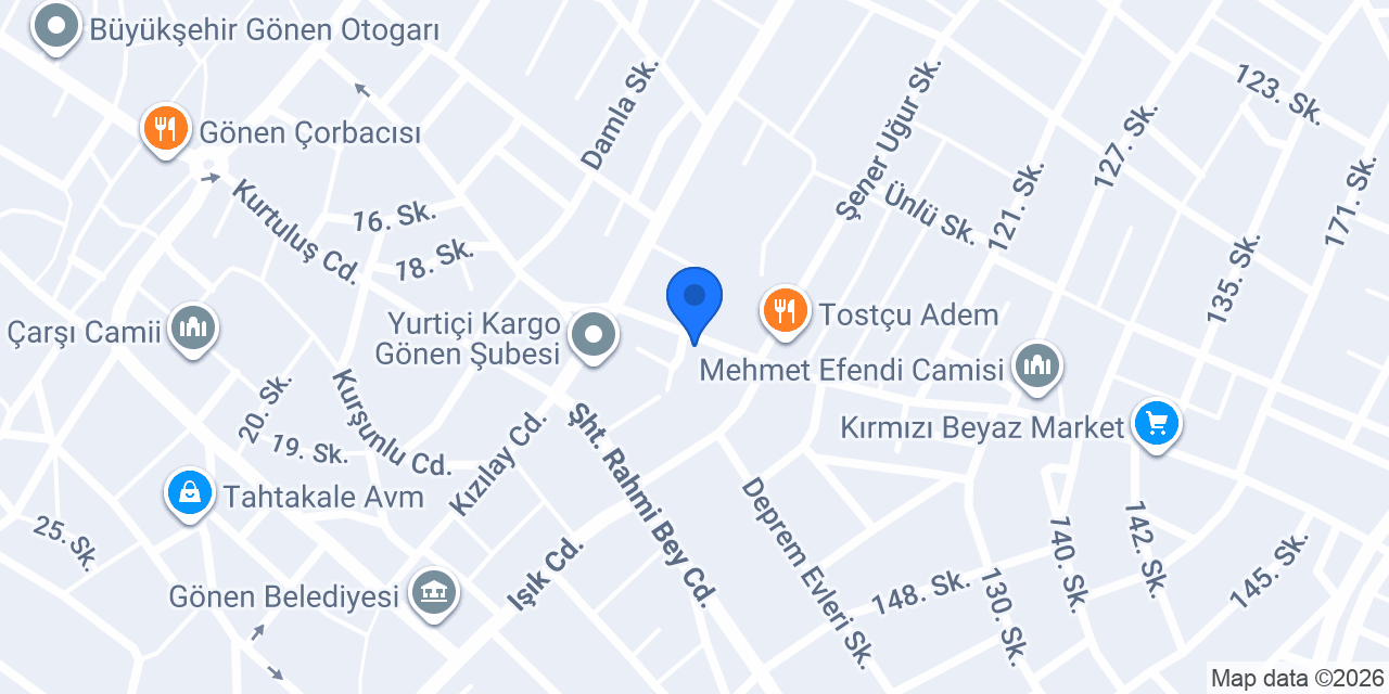 Dizayn İnşaat Gönen konumu