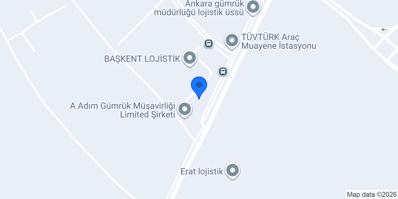 Çobantur Logistics Ankara konumu