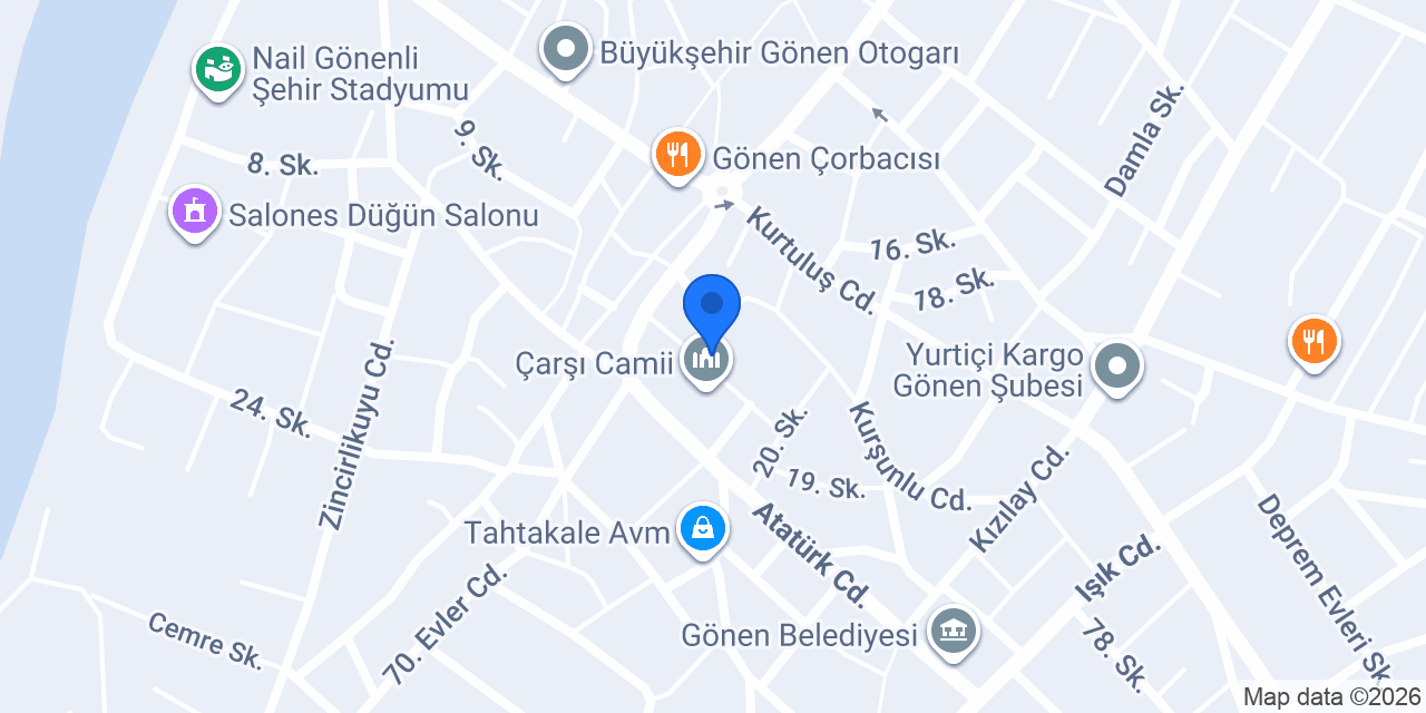 Diş Hekimi Burcu Taşçı konumu
