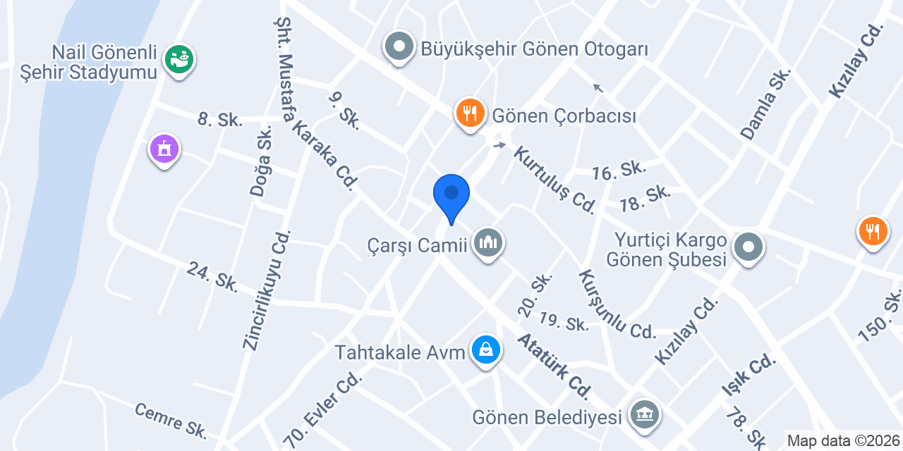 Pinti Gönen konumu