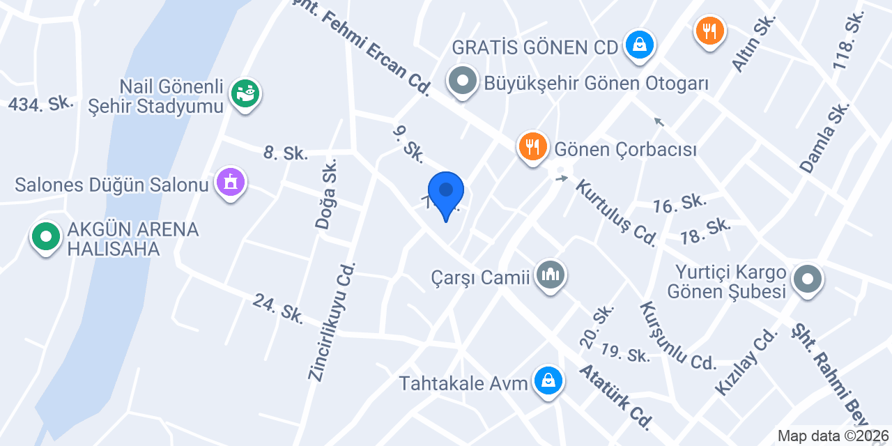 Kahyanın Yeri konumu