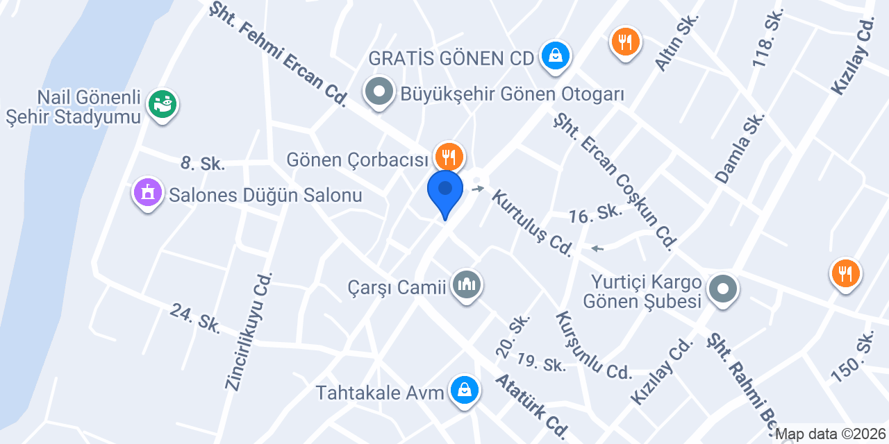 Gönen Venüs Emlak konumu