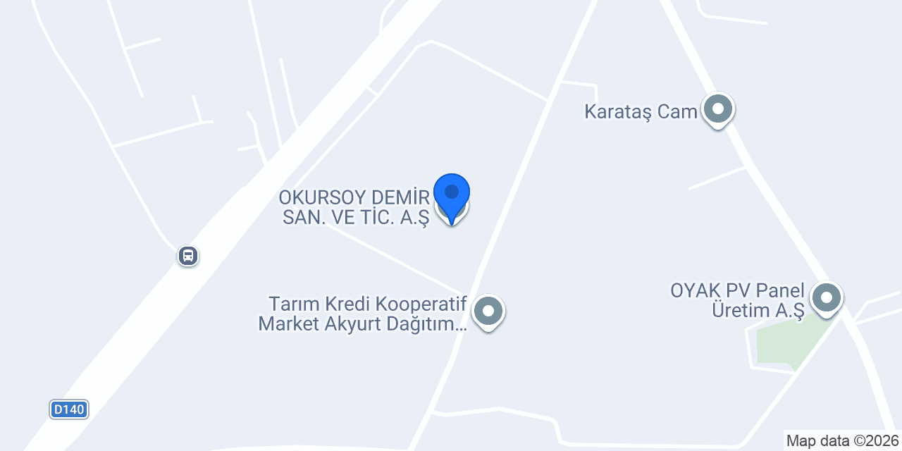 OKURSOY DEMİR SAN. VE TİC. A.Ş. konumu